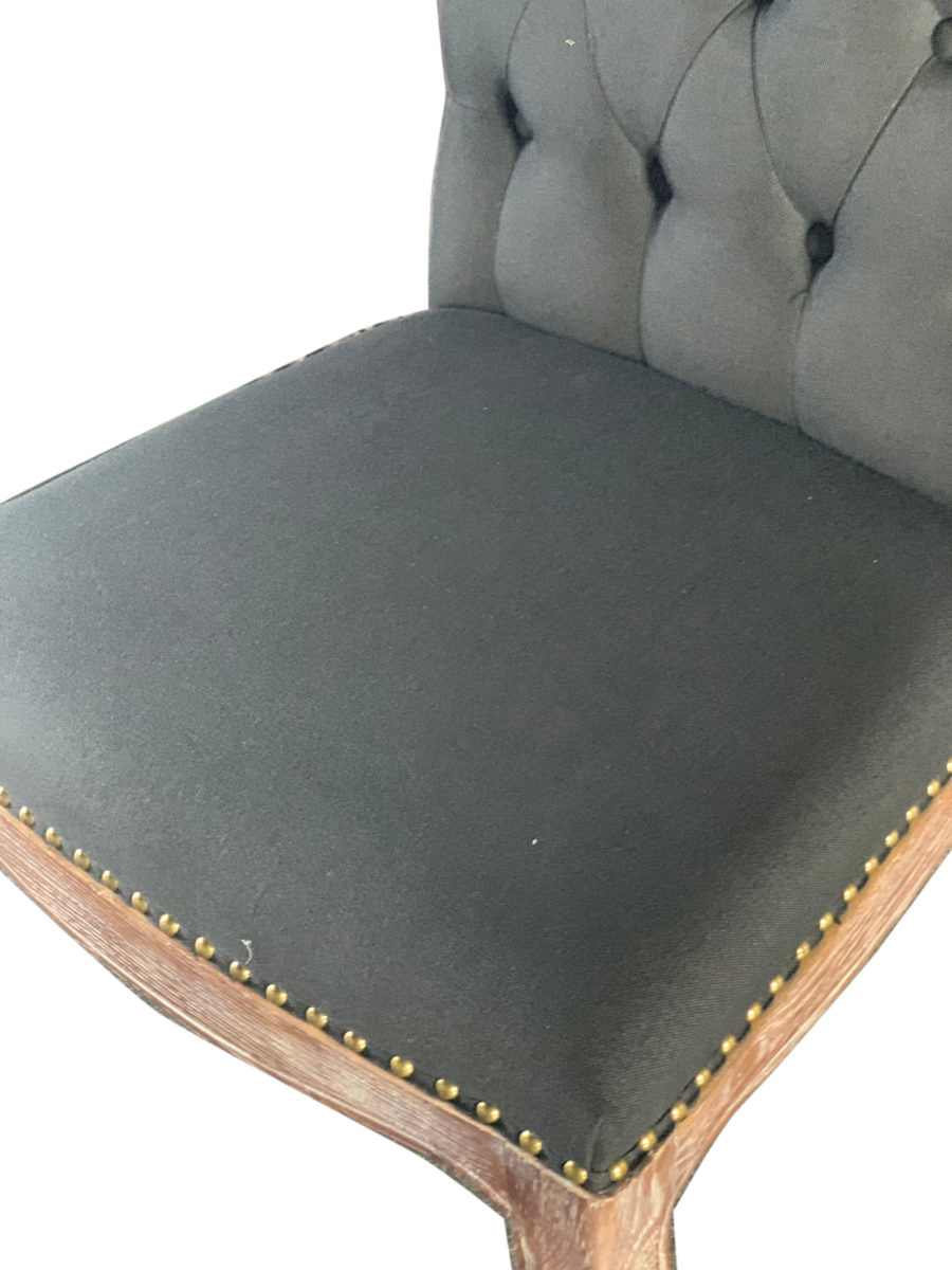 Leon Provincial Linen and Wood Dining Chair - Customise, Cocolea, , ,