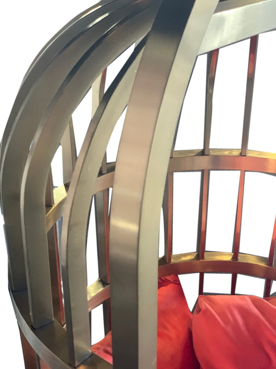 Louis Velvet and Gold Birdcage Chair, Cocolea, , ,