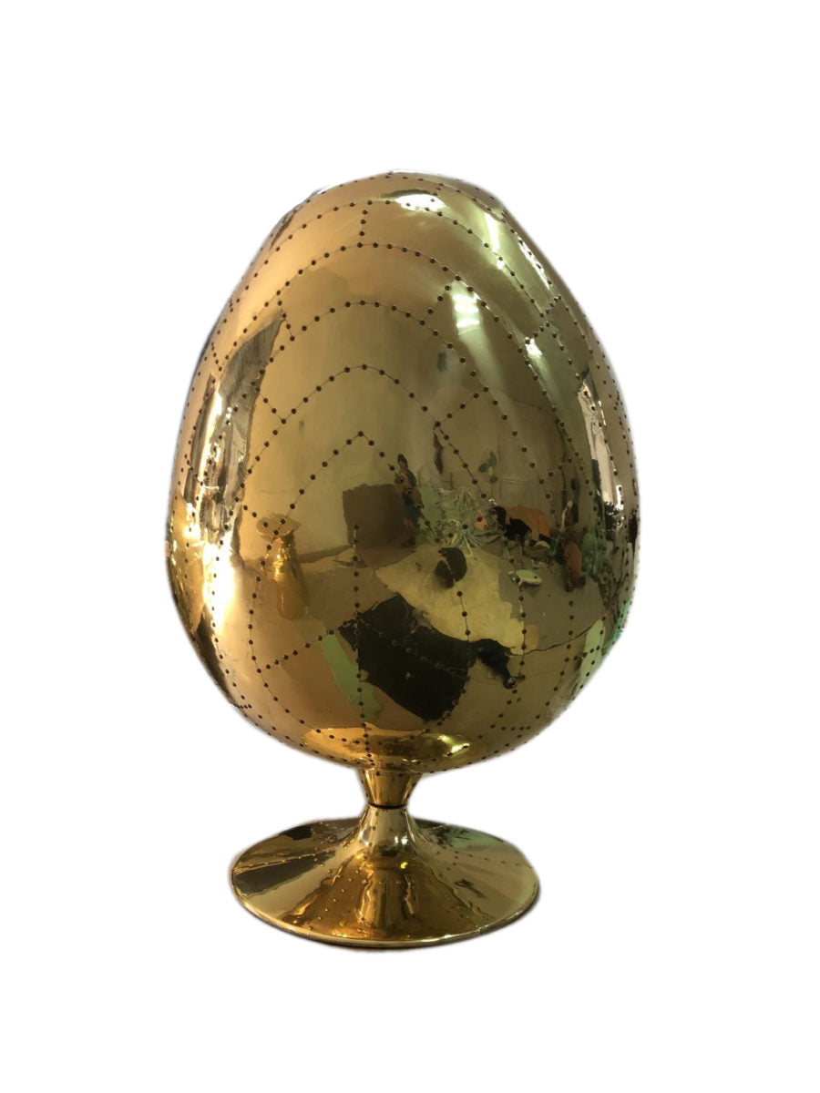 Admiral Pod Egg Chair in velvet and gold metal, Cocolea, , ,