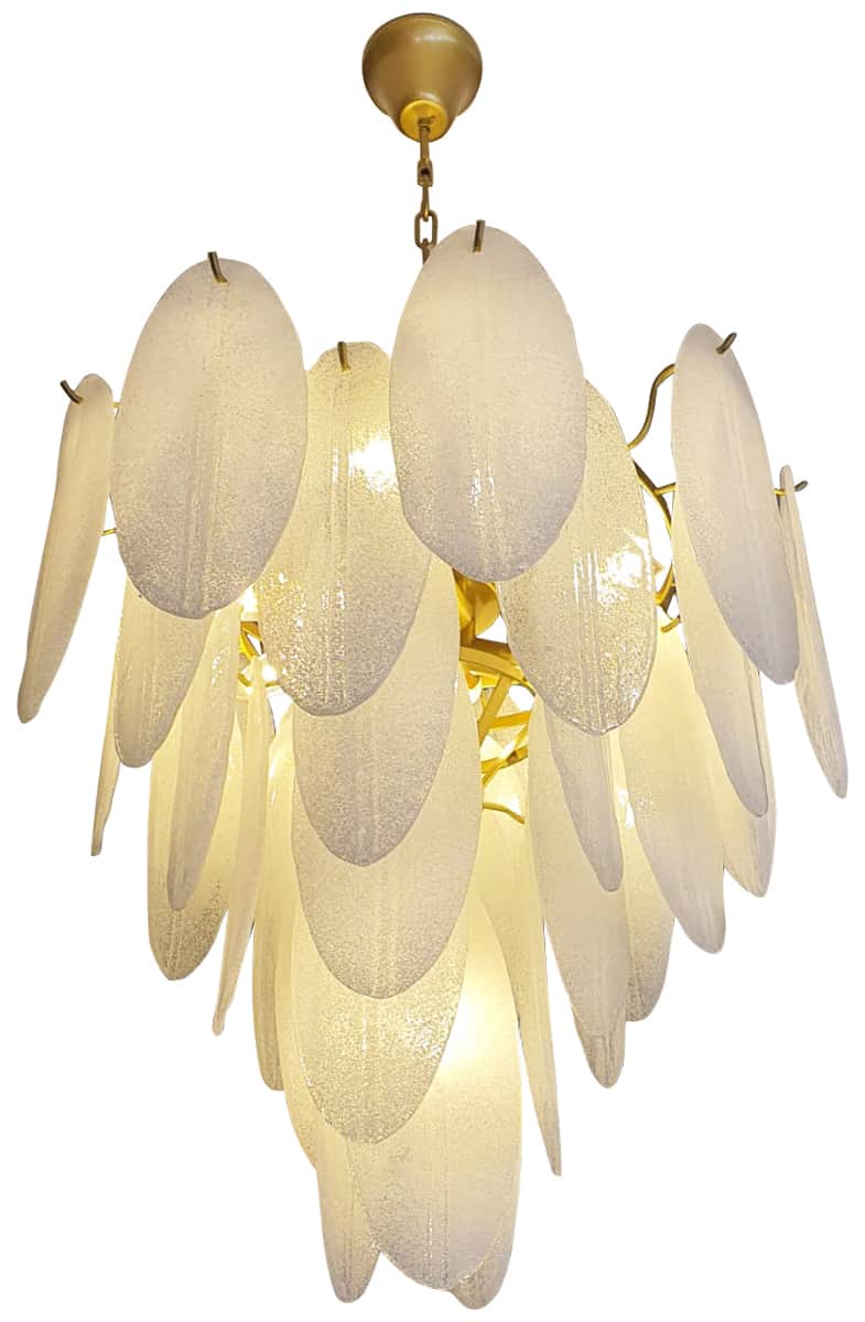 Alva Crystal and Gold Metal Chandelier, Cocolea, , ,