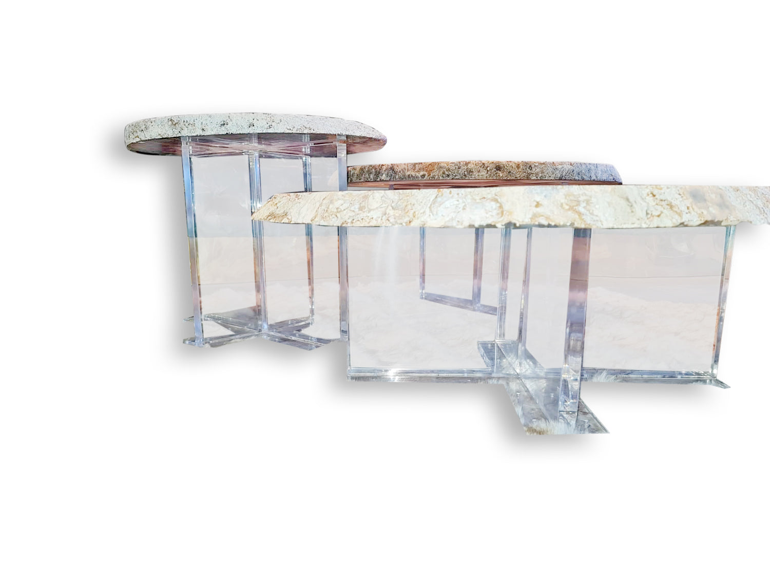 Pedra Semiprecious Stone Nesting Coffee table, Cocolea, , ,