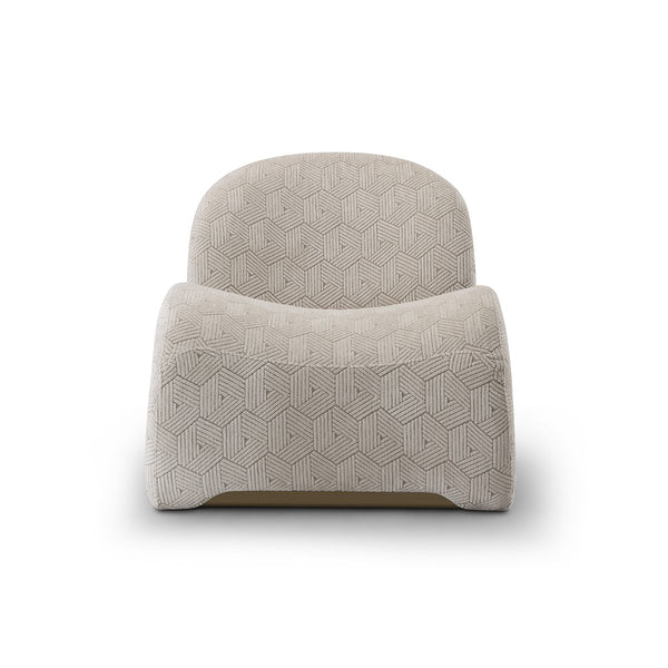 Stagecraft Upholstered Armchair with Lumbar Cushion & Brushed Copper Detail, Maison Debrah, , ,