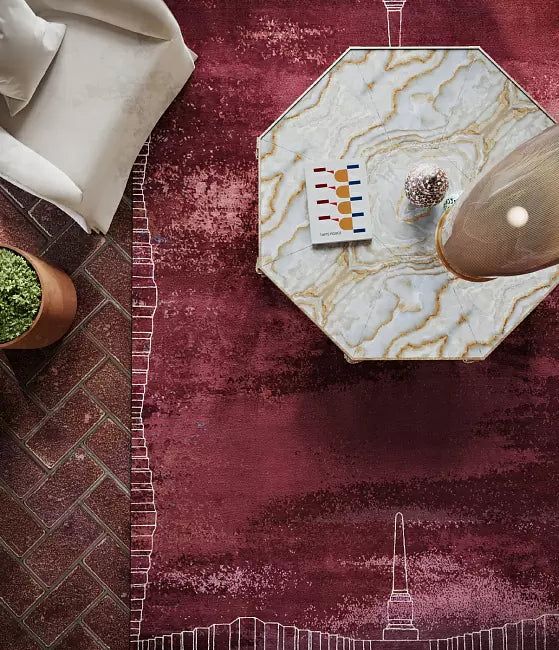 RUG ROMA AMARANTO, Cocolea, , ,