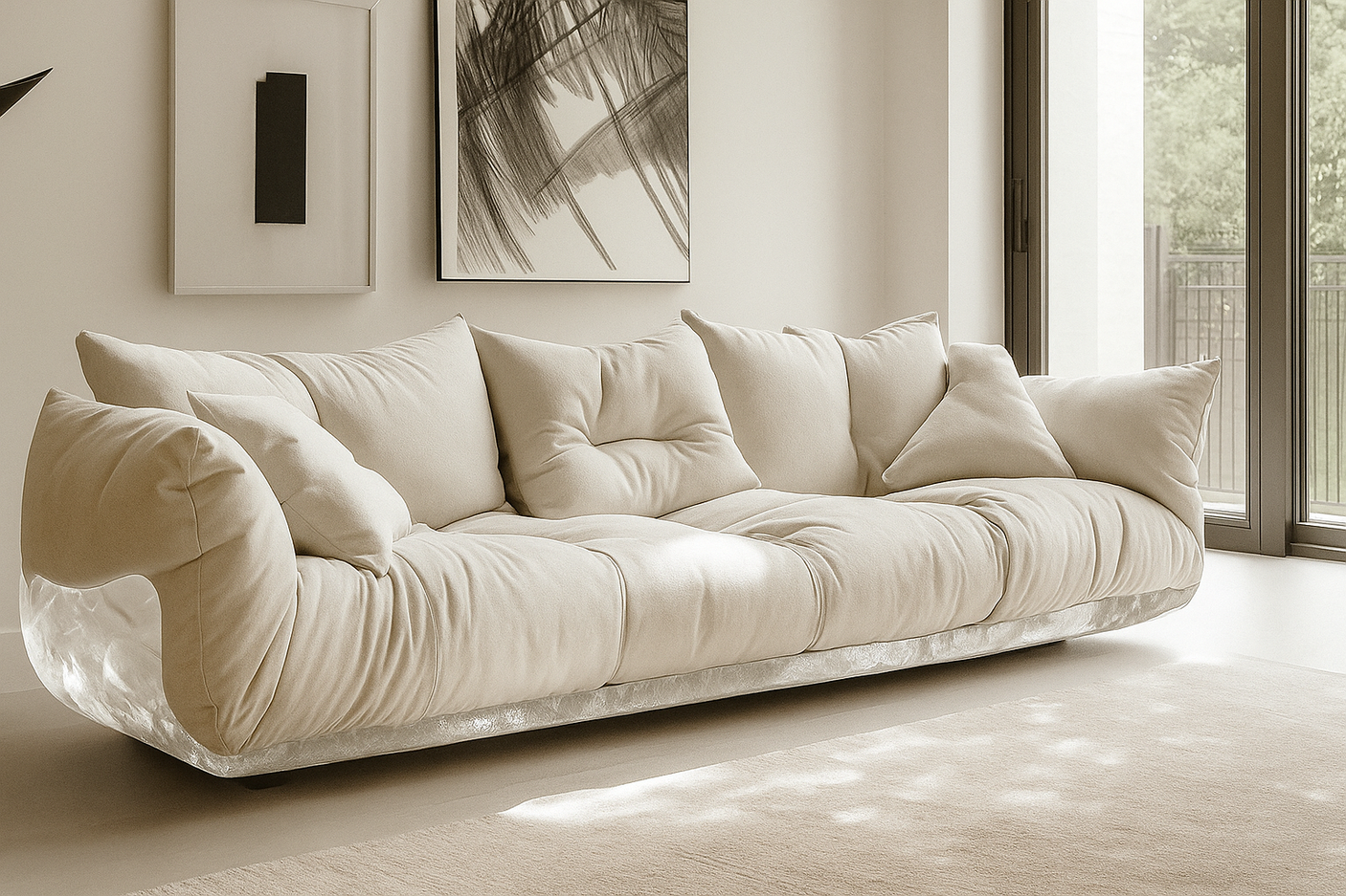 Rove Modular Sofa with Glacier Crystal Base, Cocolea, , ,