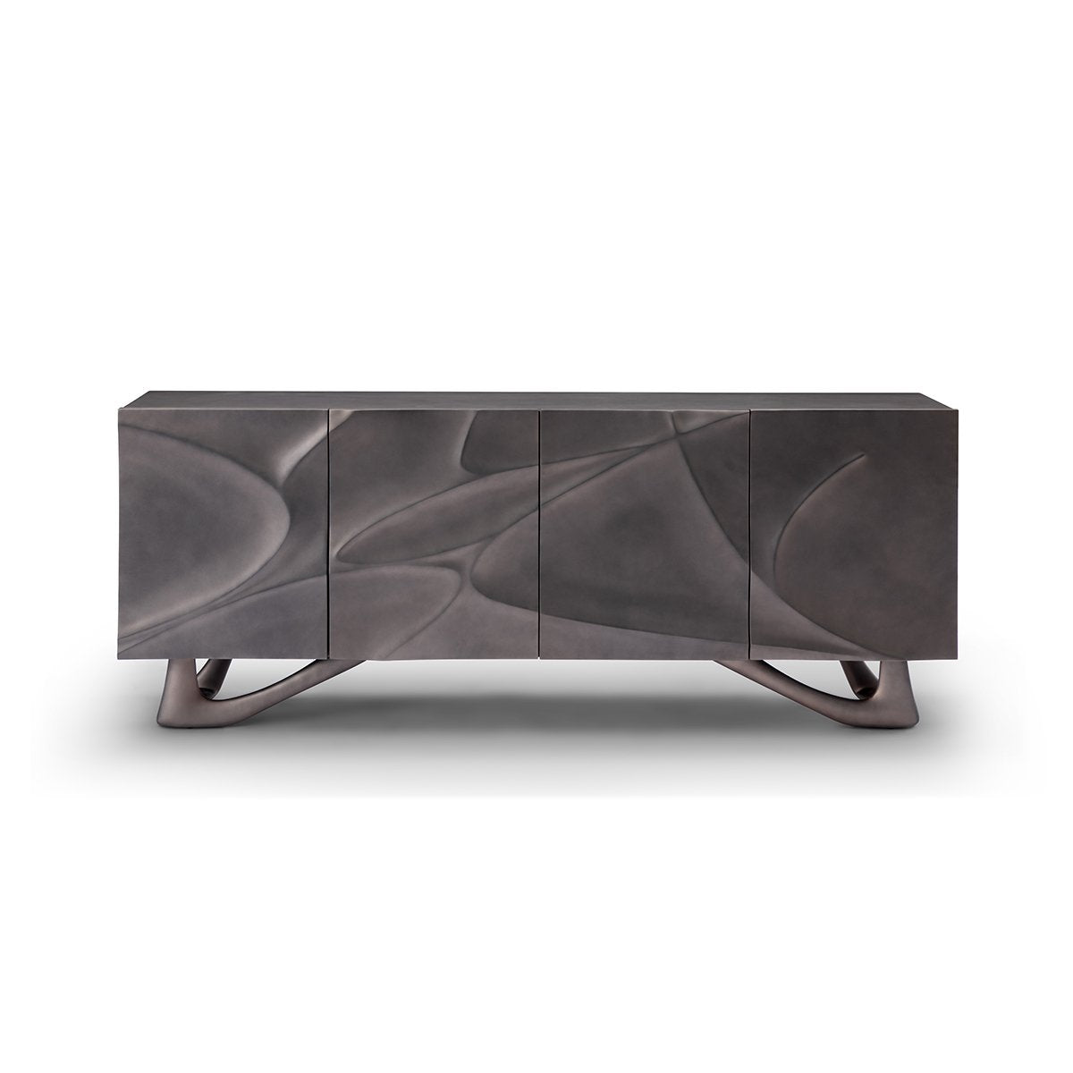 Vin Gris Sculptural Sideboard in Two-Tone Grey with Fibreglass Base, Maison Debrah, , ,