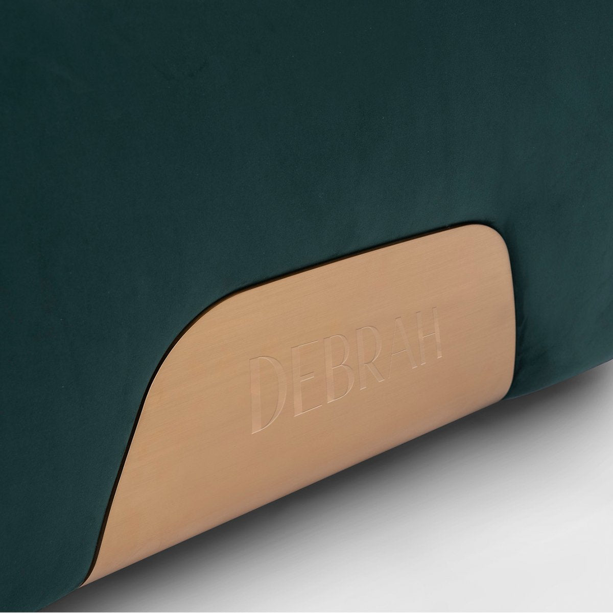 Maison Debrah Macbeth nubuck leather armchair with brushed brass stainless steel details — view 6