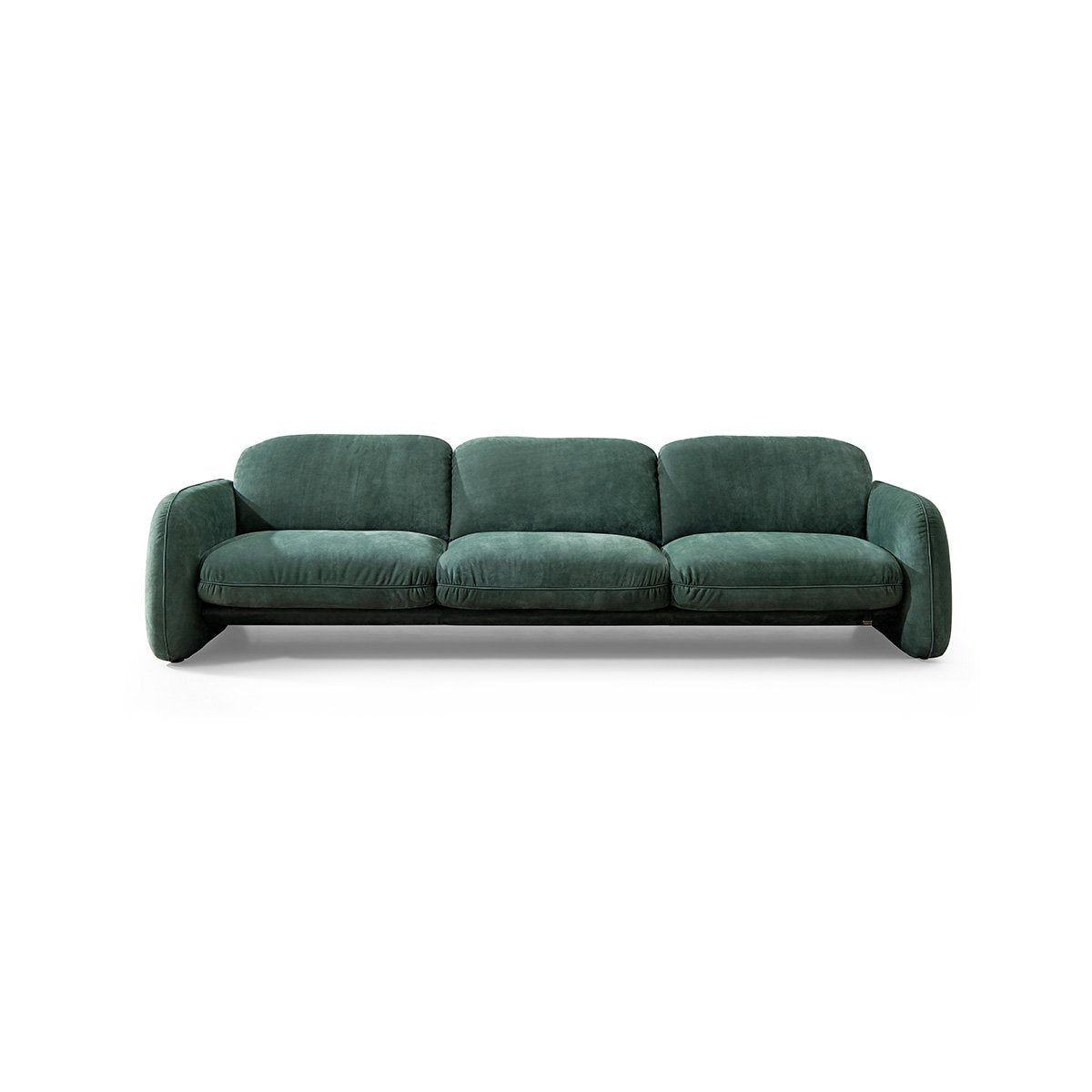 Maison Debrah Macbeth nubuck leather armchair with brushed brass stainless steel details — view 8