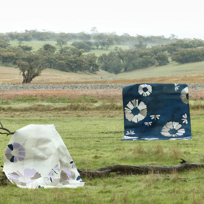 Shibori Rectangle Rug - Blue, Cocolea, , ,