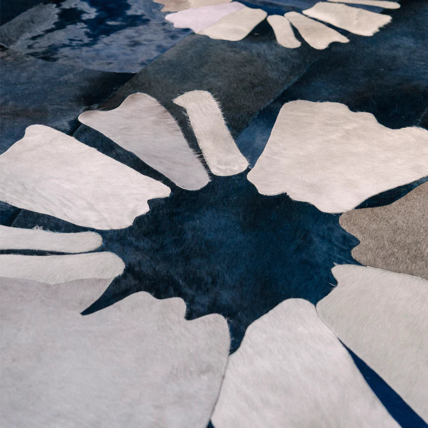 Shibori Rectangle Rug - Blue, Cocolea, , ,