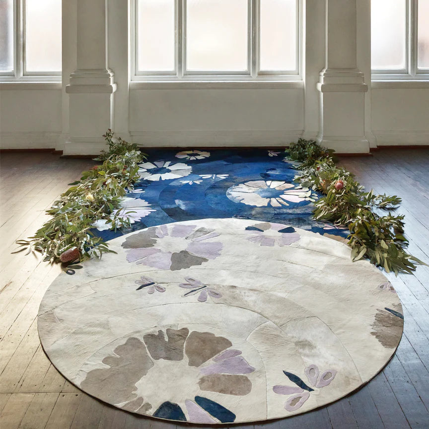 Shibori Round Rug, Cocolea, , ,