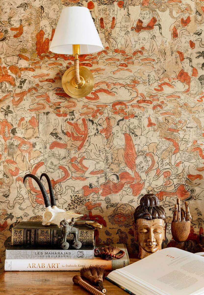 Spiritual Journey Wallpaper in Orange, Cocolea Natty & Polly, , ,