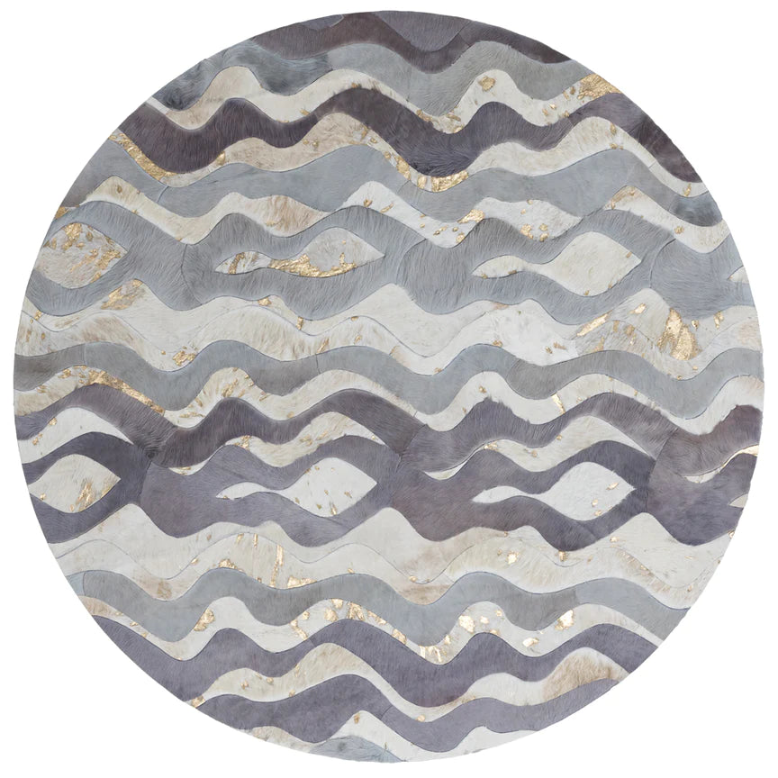 Susurro Round Rug - Grey, Cocolea, , ,