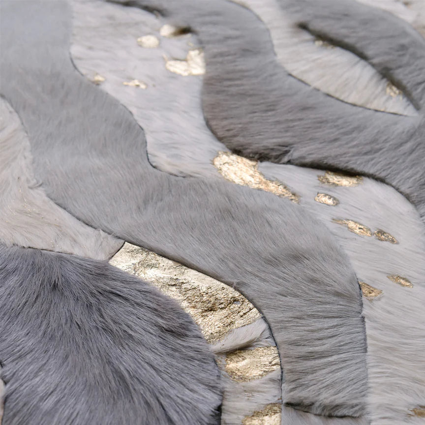 Susurro Round Rug - Grey, Cocolea, , ,