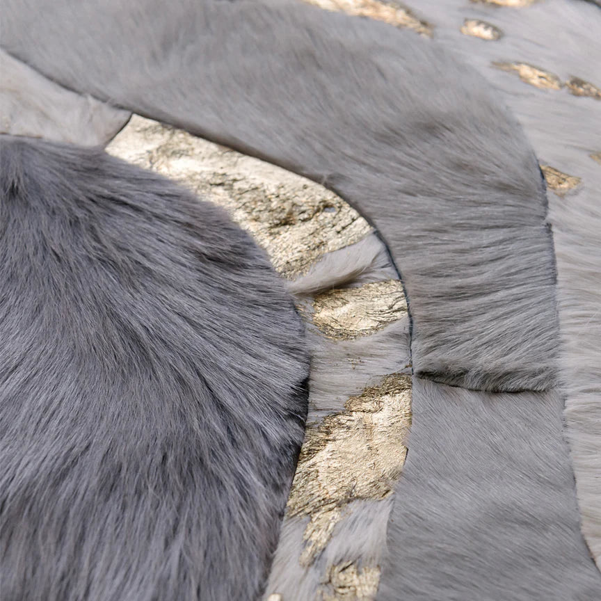 Susurro Round Rug - Grey, Cocolea, , ,