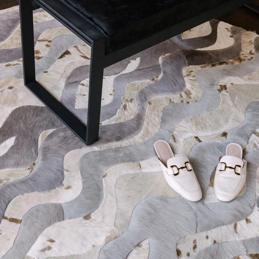 Susurro Round Rug - Grey, Cocolea, , ,