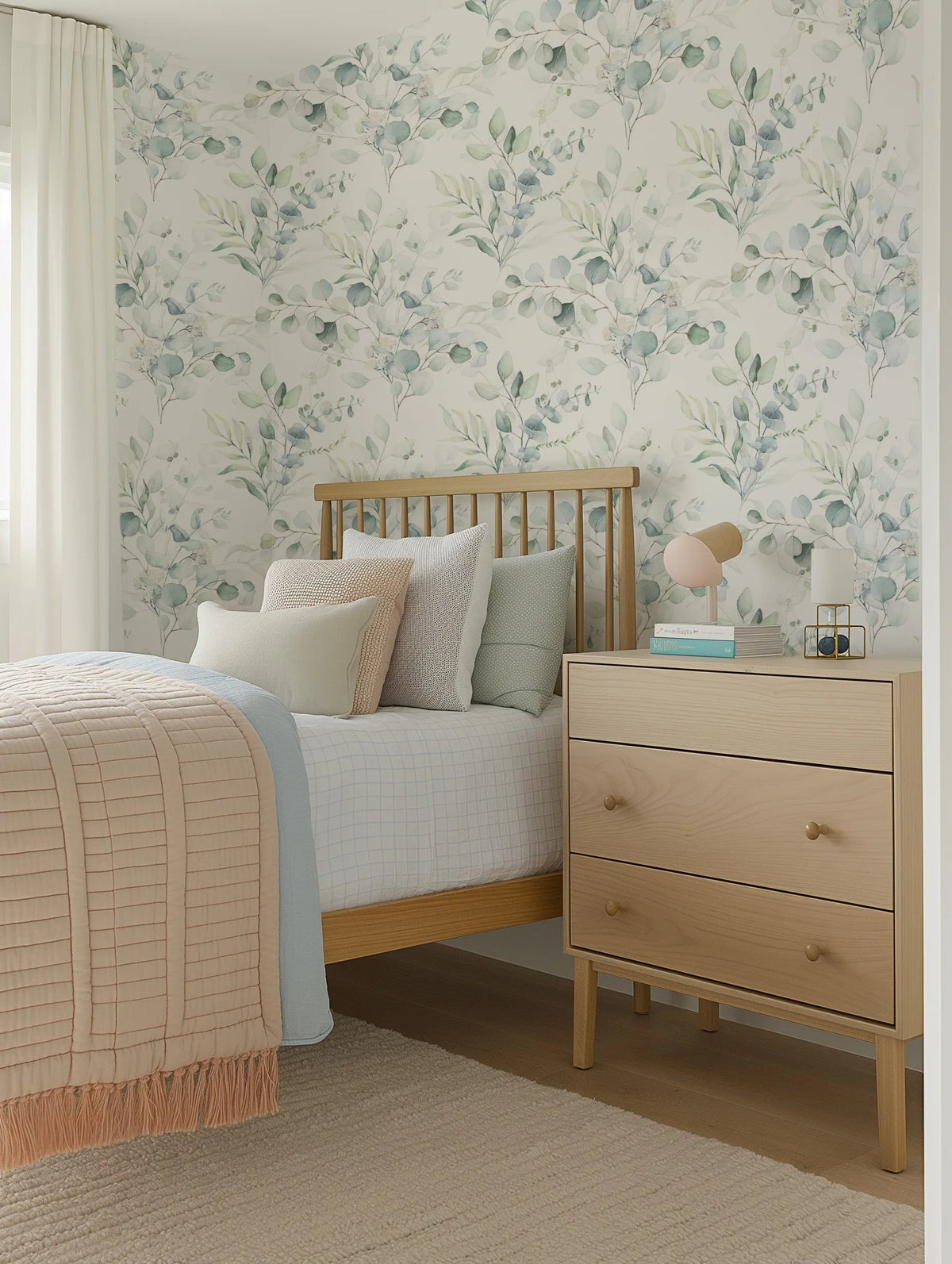 Soft Eucalyptus Wallpaper, Cocolea, , ,