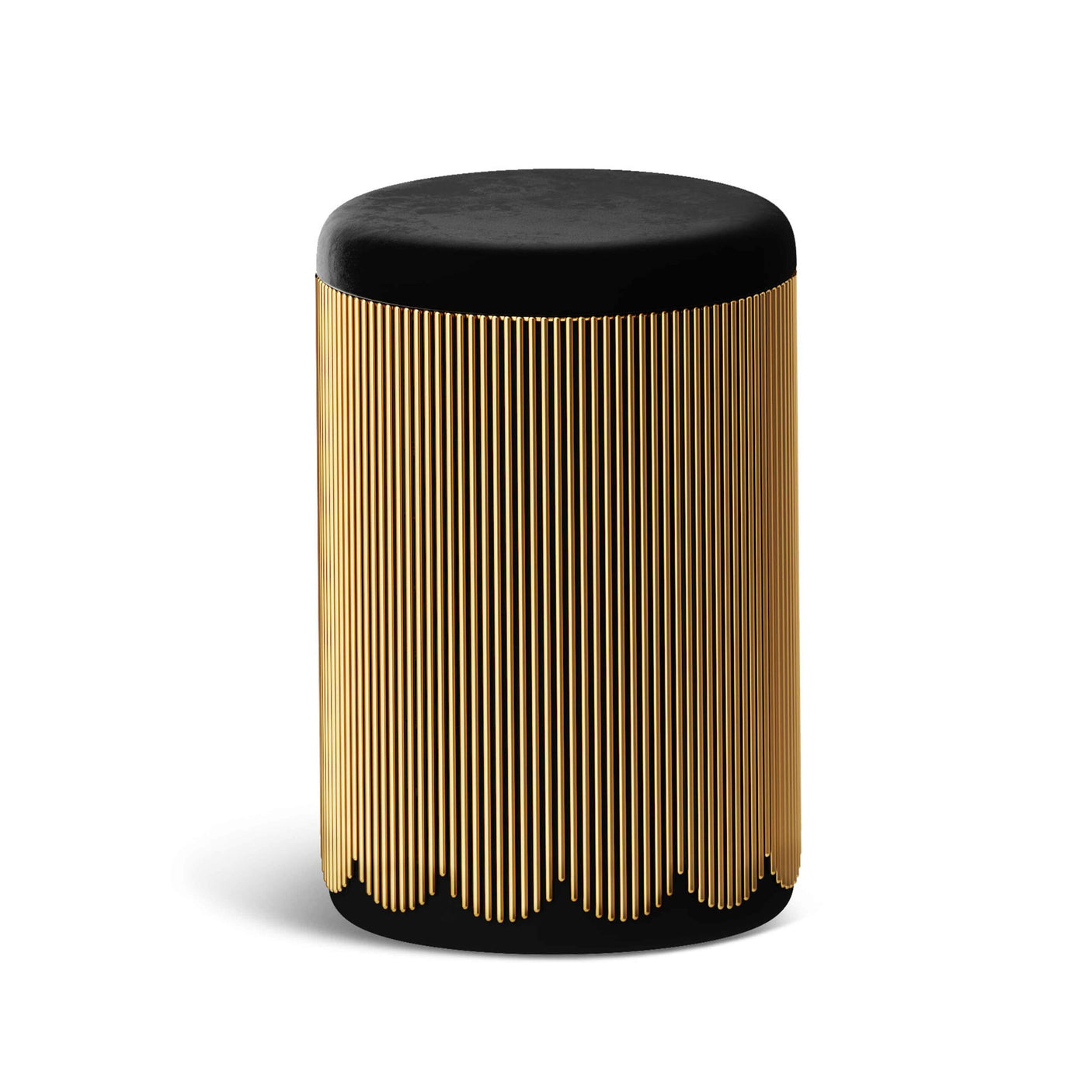 Strings Pouffe Gold Black, Cocolea, , ,