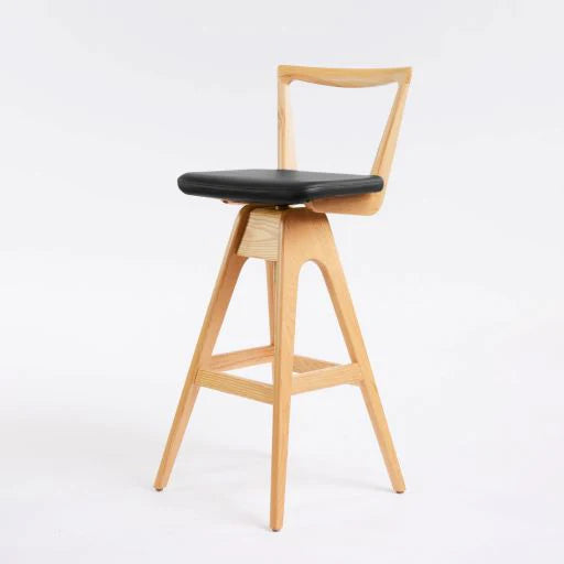 Danish Bar Stool Clear Ash