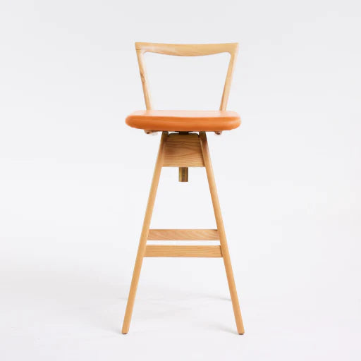 Danish Bar Stool Clear Ash