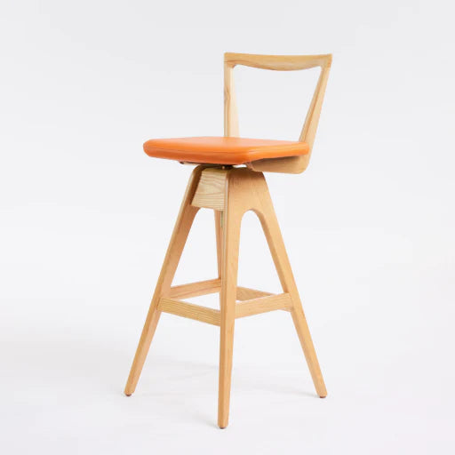 Danish Bar Stool Clear Ash
