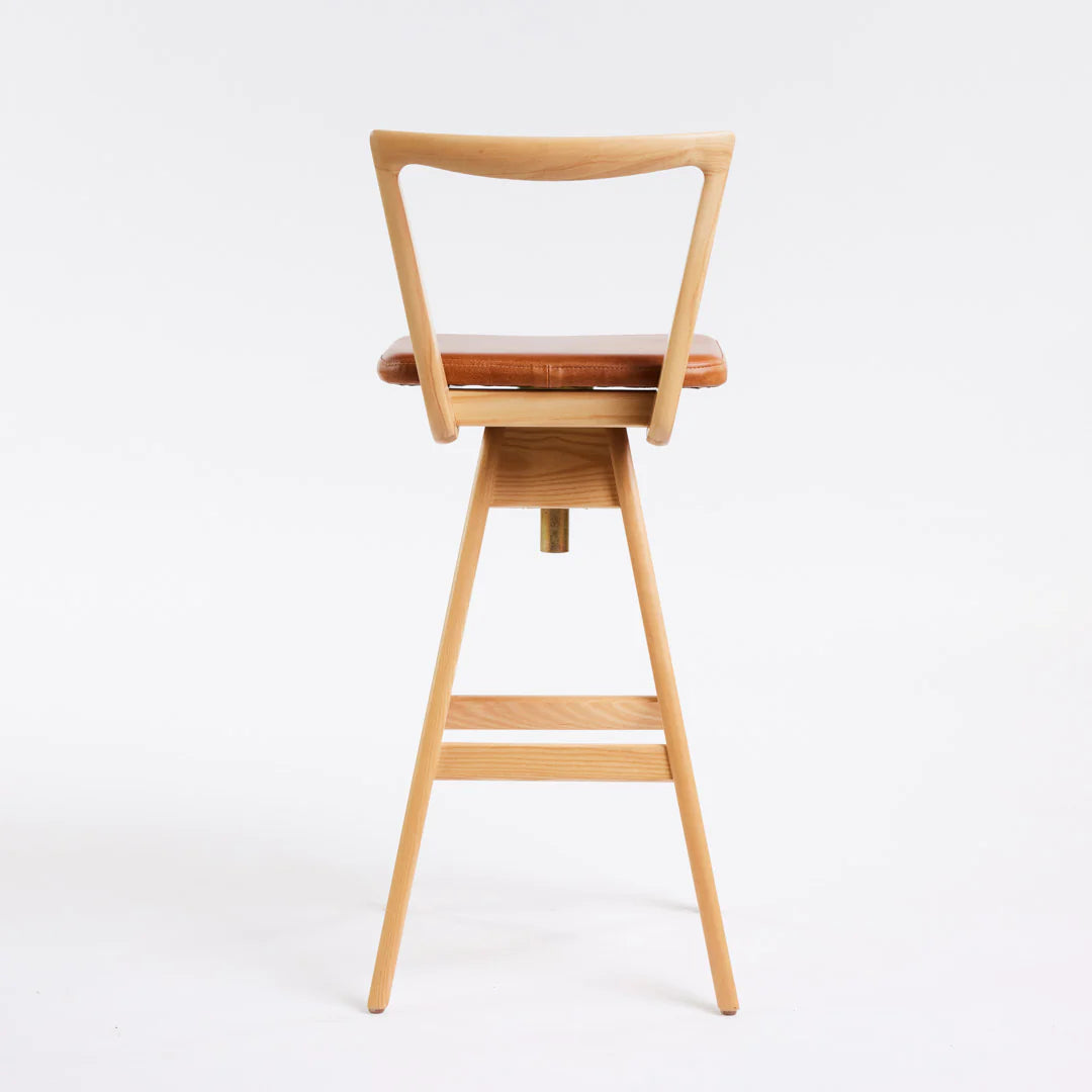 Danish Bar Stool Clear Ash