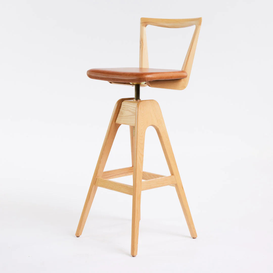 Danish Bar Stool Clear Ash, Cocolea, , ,