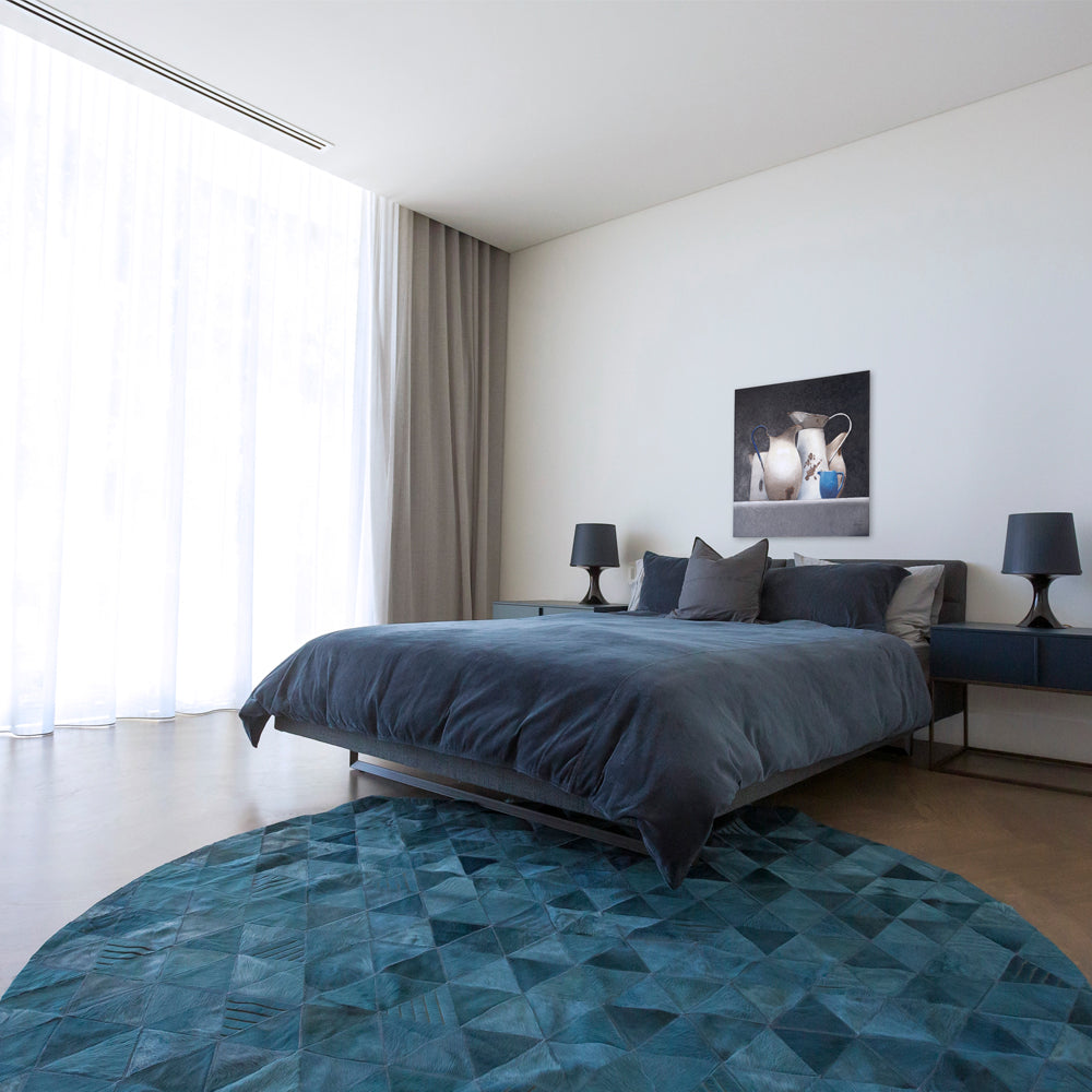 Trilogia Rug - Dark Jade Circulo Art Hide Rug, Cocolea, , ,