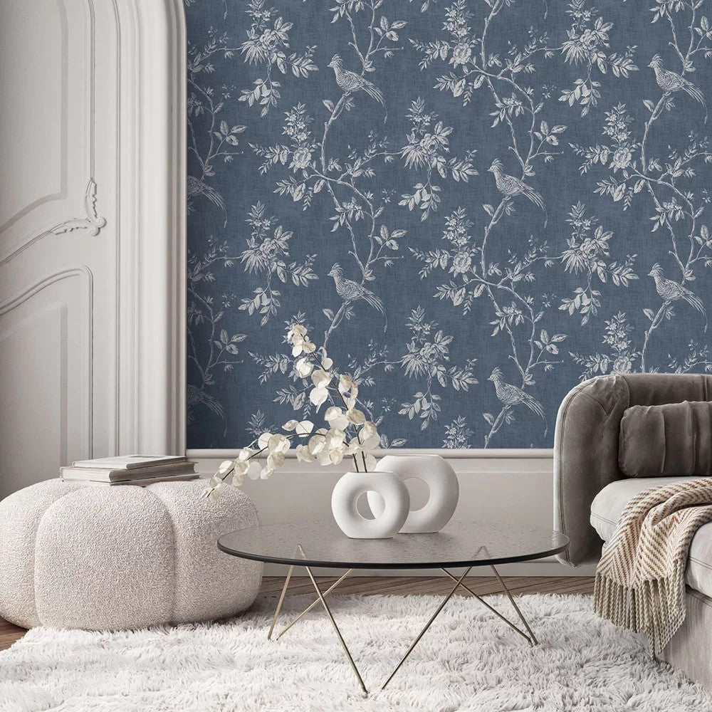 Covent Garden Wallpaper, Cocolea Natty & Polly, Royal Blue, Per roll (53 cm × 10 m),