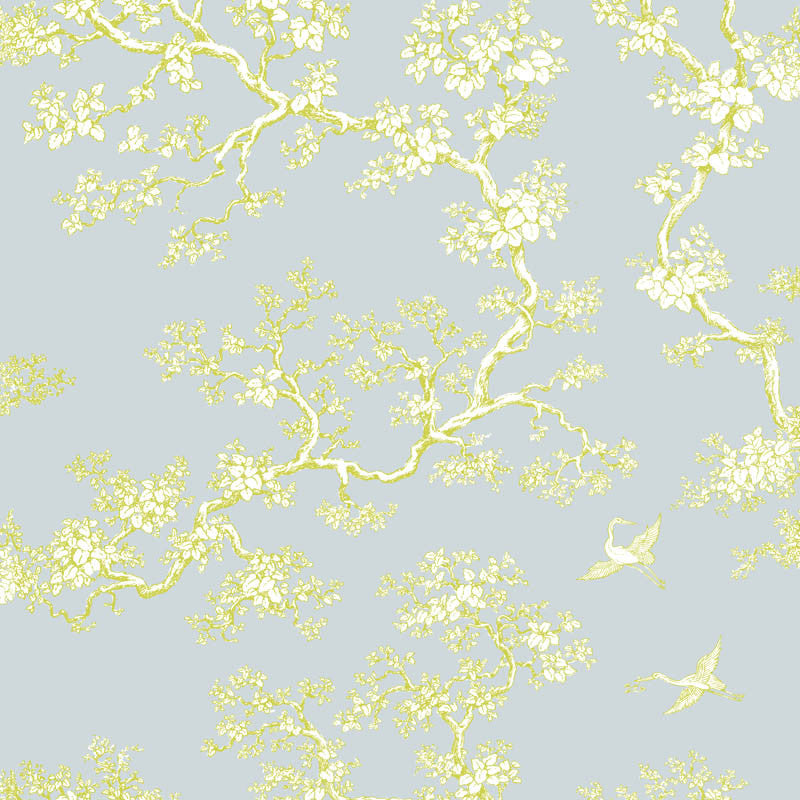 The Cranes wallpaper in Source by Natty & Polly, full pattern view