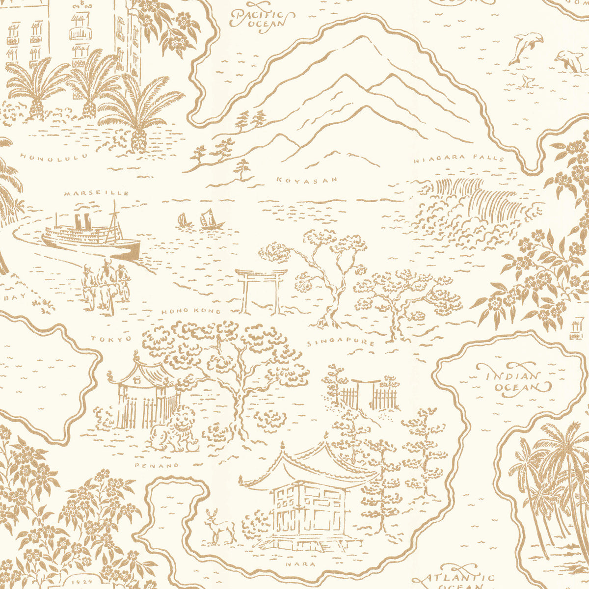 Voyage 1929 Wallpaper, Cocolea Natty & Polly, , ,