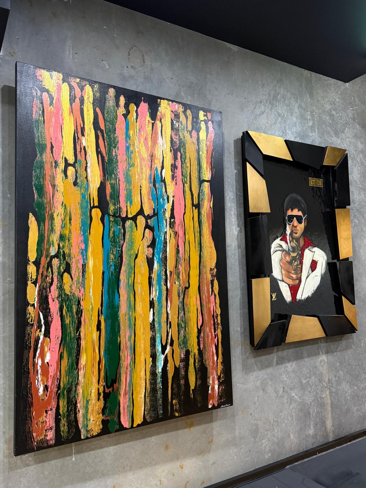 Life Series II – Textured Abstract Artwork by Melbourne Artist Haneet Grover (121 x 160 cm), Haneet Grover, , ,