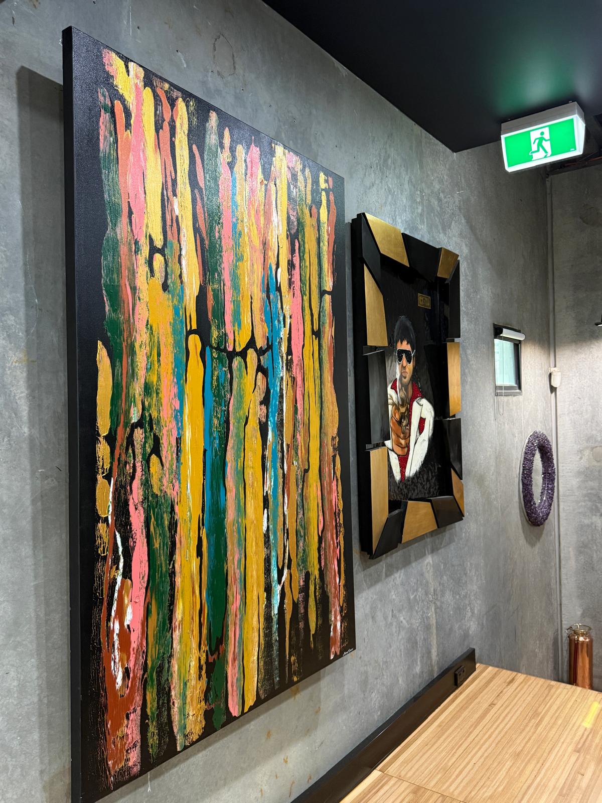 Life Series II – Textured Abstract Artwork by Melbourne Artist Haneet Grover (121 x 160 cm), Haneet Grover, , ,