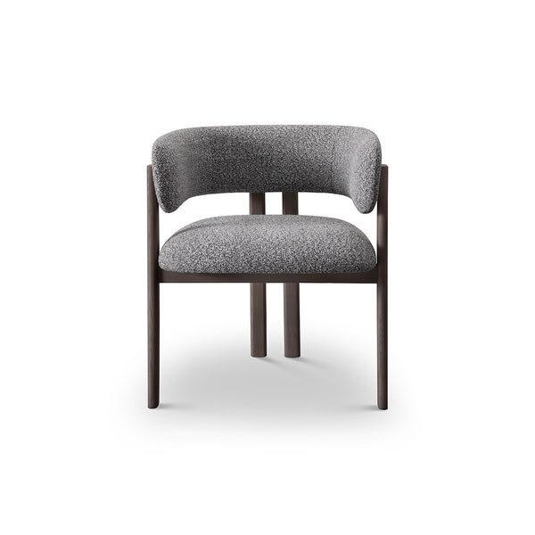 Zayenne Solid Elm Dining Chair in Light Grey with Upholstered Seat, Maison Debrah, , ,