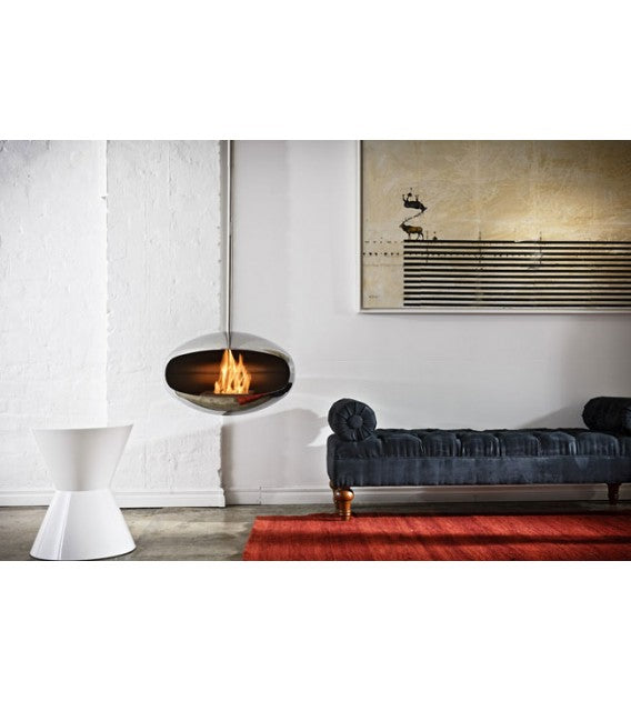 Cocoon Fires Aeris Fireplace Hanging ALL STAINLESS STEEL - Ethanol Fireplace, Cocolea, , ,