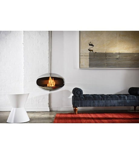 Cocoon Fires Aeris Fireplace Hanging ALL STAINLESS STEEL - Ethanol Fireplace, Cocolea, , ,