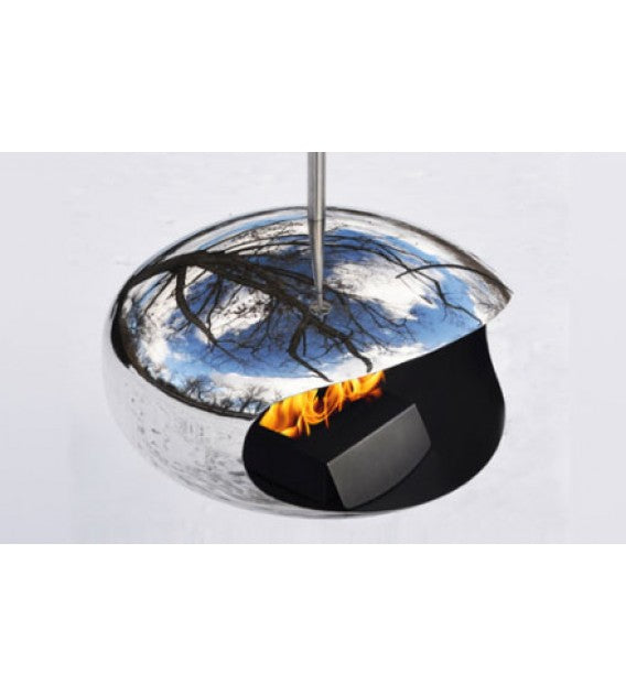Cocoon Fires Aeris Fireplace Hanging ALL STAINLESS STEEL - Ethanol Fireplace, Cocolea, , ,