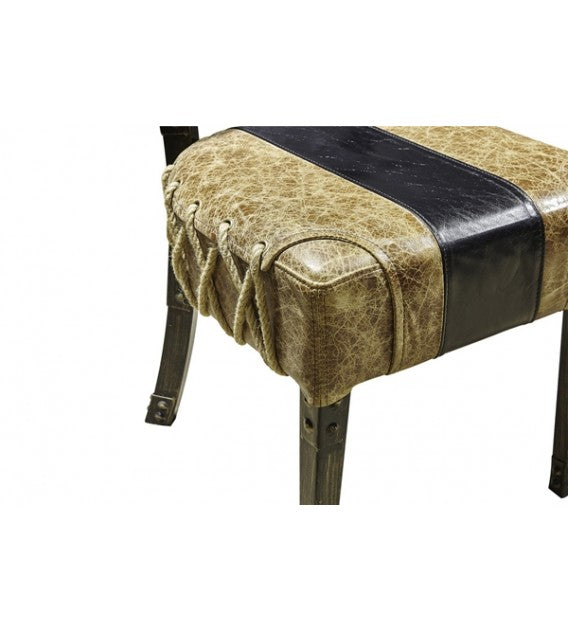 Vintage Leather Union Jack Dining Chair, Cocolea, , ,