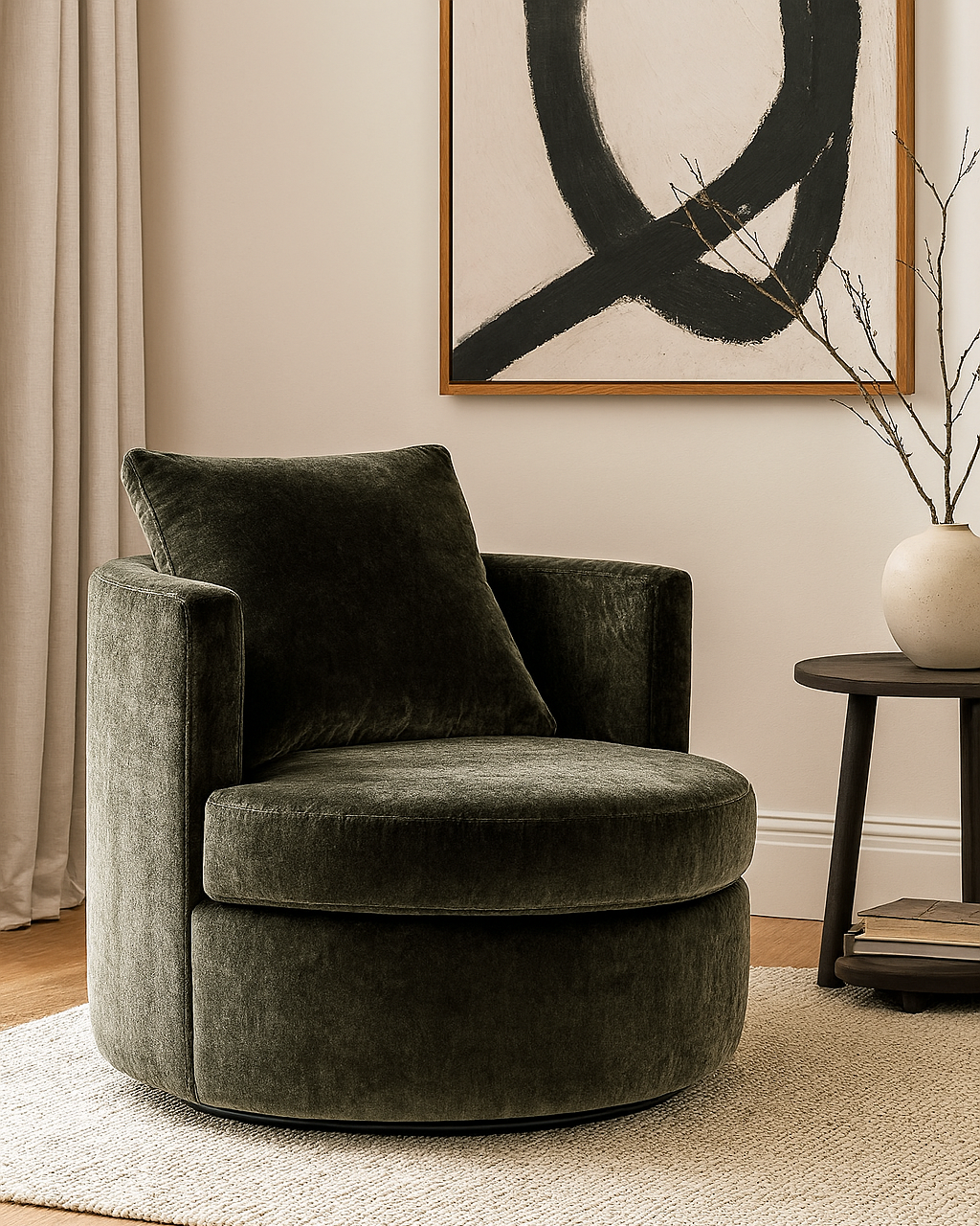 Bergman Swivel Chair, Cocolea, , ,