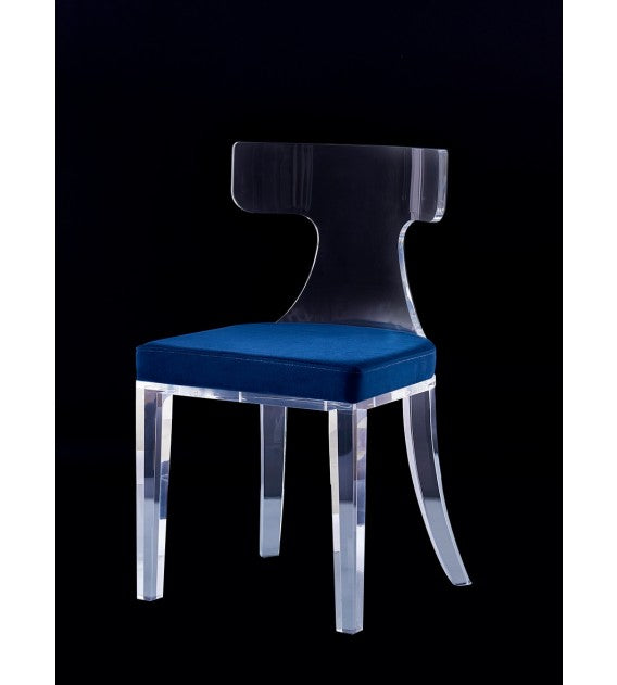 Cambridge Lucite Acrylic T-type Backrest Dining Chair - CUSTOMISE, Cocolea, , ,