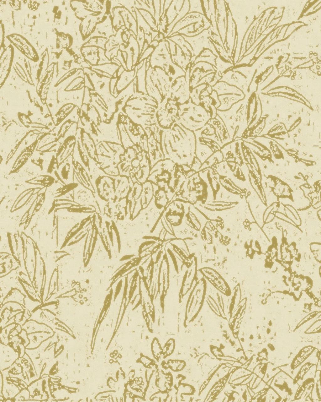 Cherry Orchard wallpaper in Sand by Natty & Polly, full pattern view