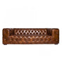 Regal Aviator Spitfire Aluminium and Brown Chesterfield Lounge - 3 seat, Cocolea, , ,