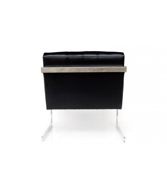 Frederika Black Chesterfield Floating Back Armchair, Cocolea, , ,