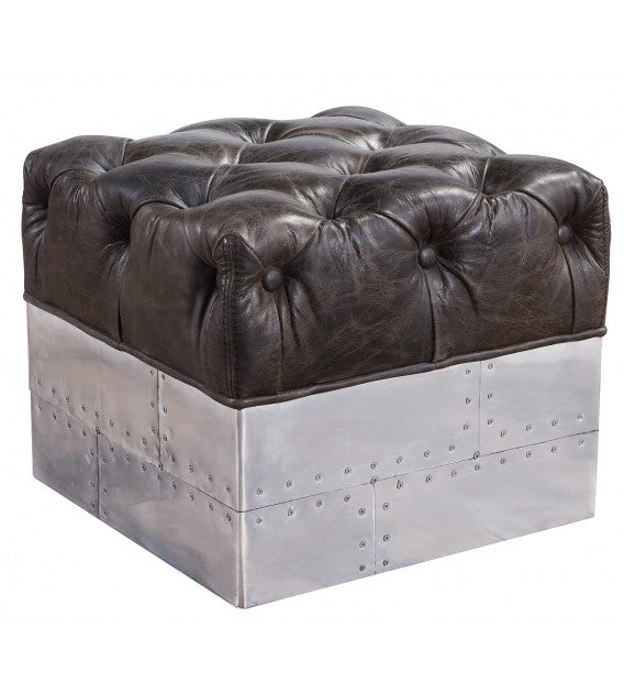 Gladiator Cube Vintage leather Stool, Cocolea, , ,