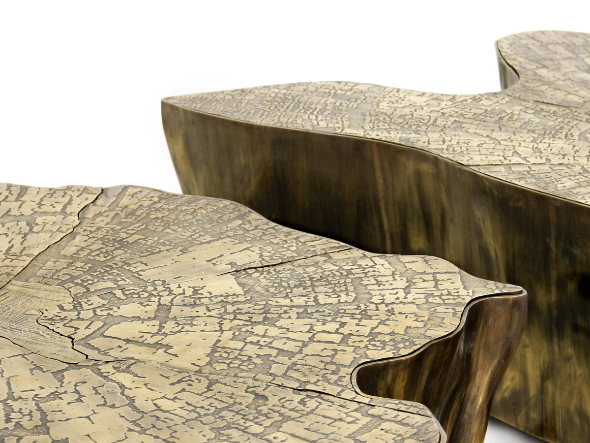 Eden Patina Brass Center Table, Cocolea, , ,