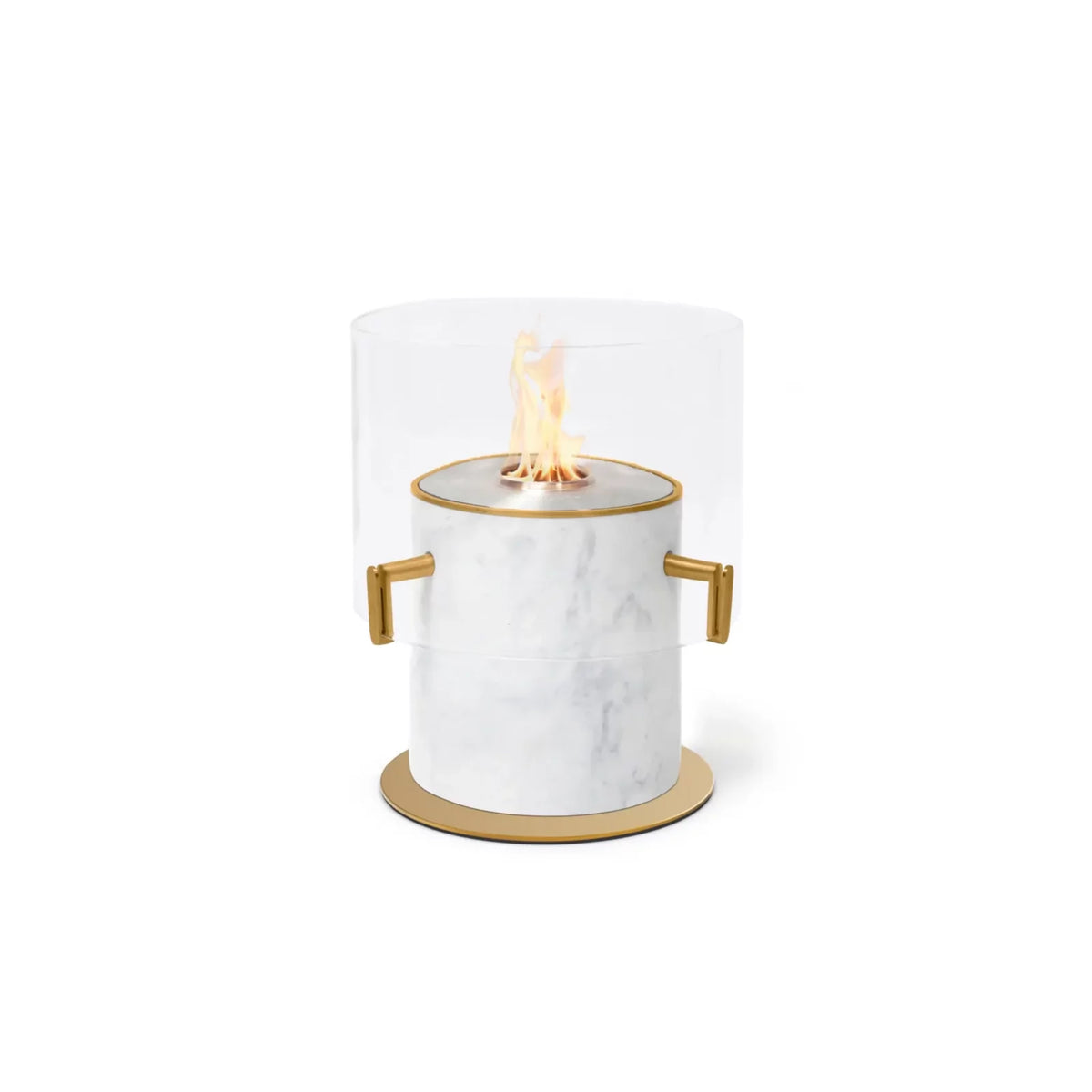 EcoSmart Fire Pillar 3L Designer Fireplace – Marble White
