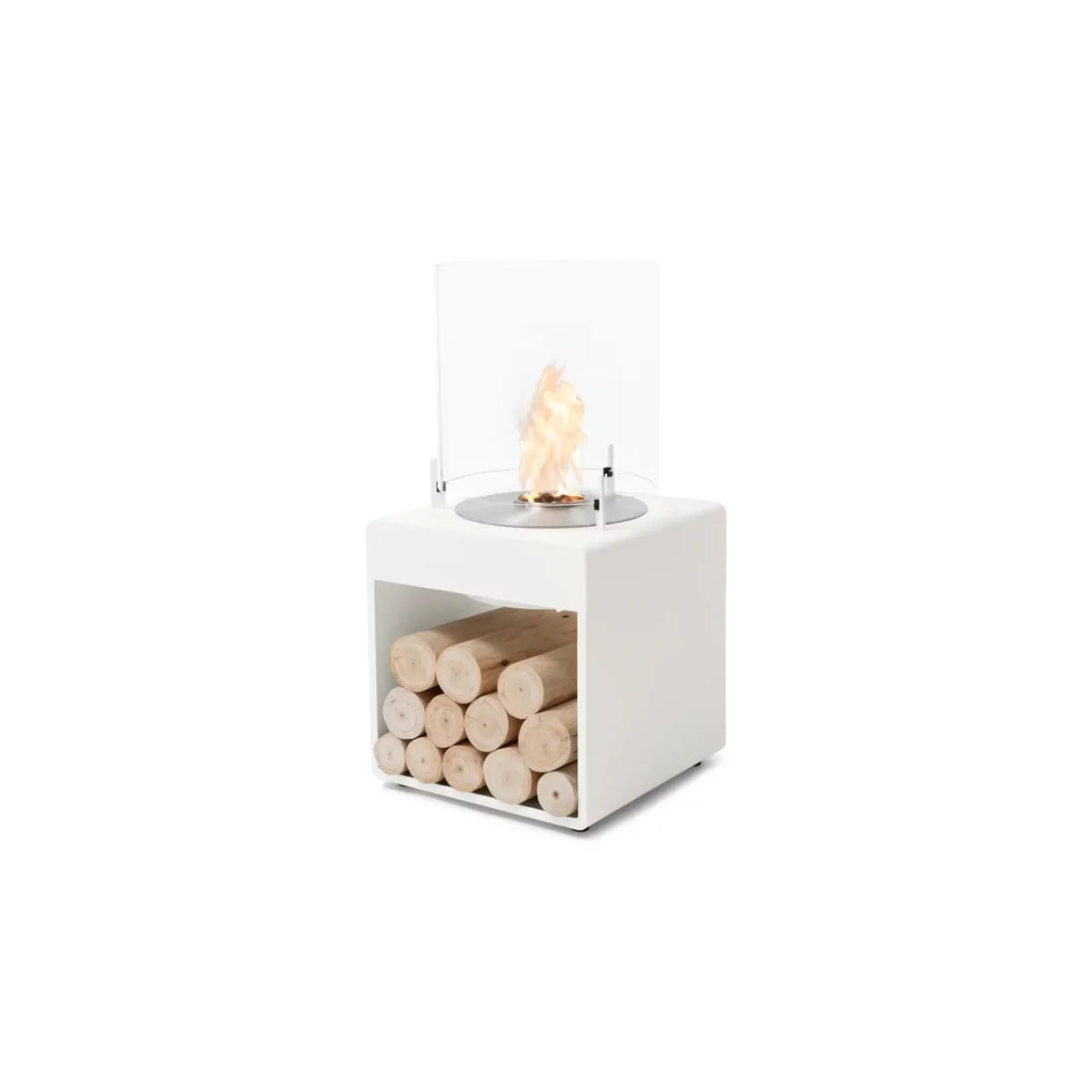 EcoSmart Fire Pop 3L Designer Fireplace – White