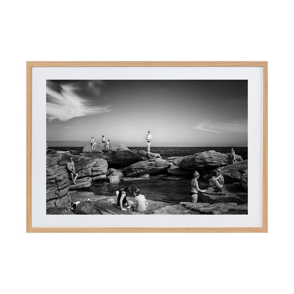 La Dolce Velly by Rosie English | Framed Art Print, Fine Print Co, 425 x 650 mm, Rag Paper, Scandi Frame