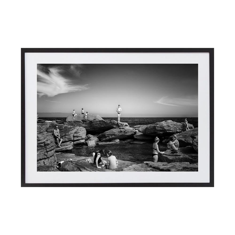 La Dolce Velly by Rosie English | Framed Art Print, Fine Print Co, 425 x 650 mm, Rag Paper, Black Frame