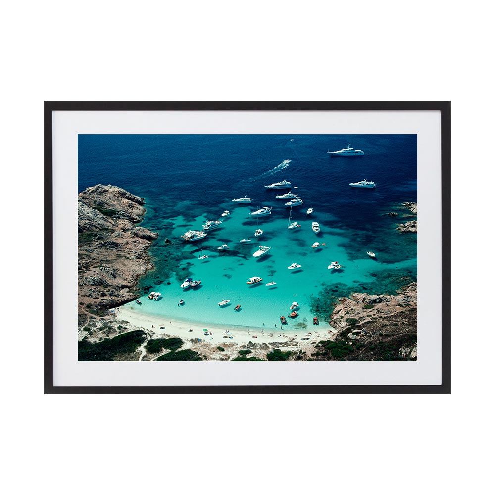 Porto Rotondo by Slim Aarons | Framed Photographic Print, Fine Print Co, 640 x 965 mm, Photographic Paper, Black Frame
