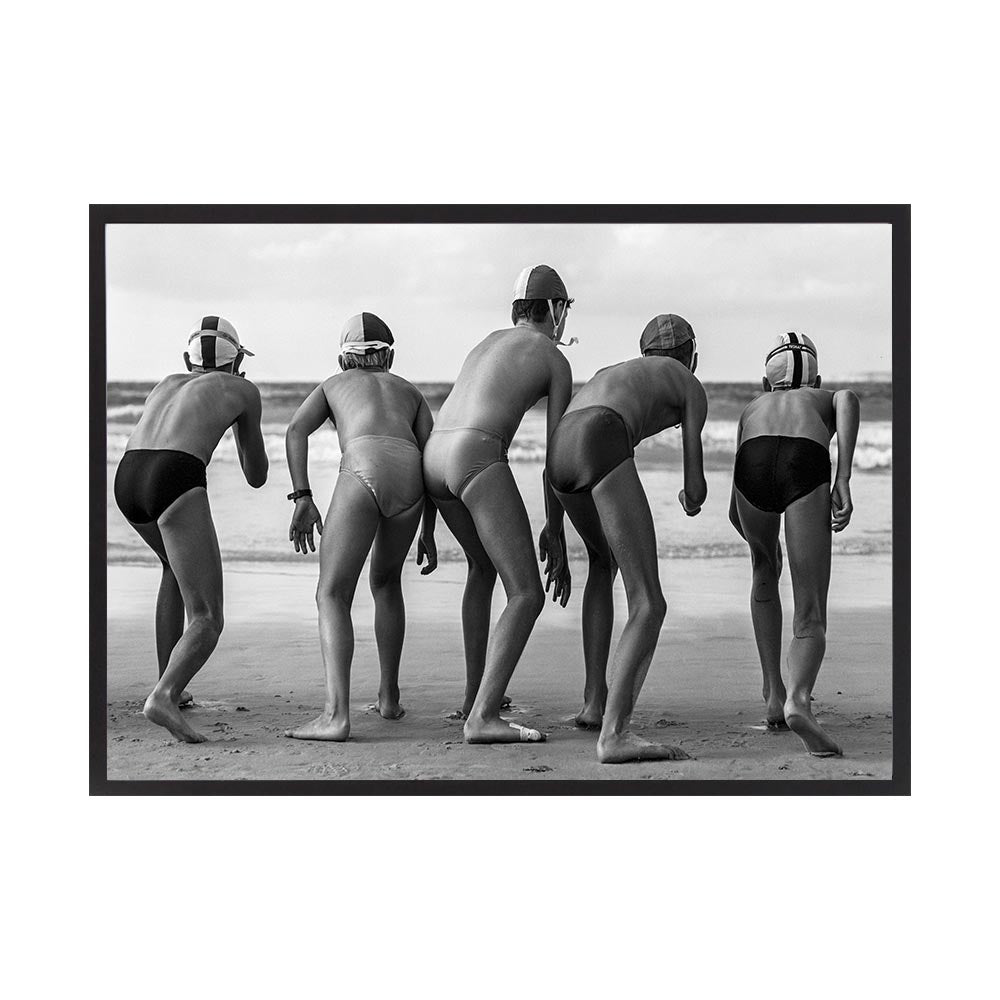 Ready Set Go by Tony Potts | Framed Art Print, Fine Print Co, 500 x 760 mm, Canvas, Black Frame